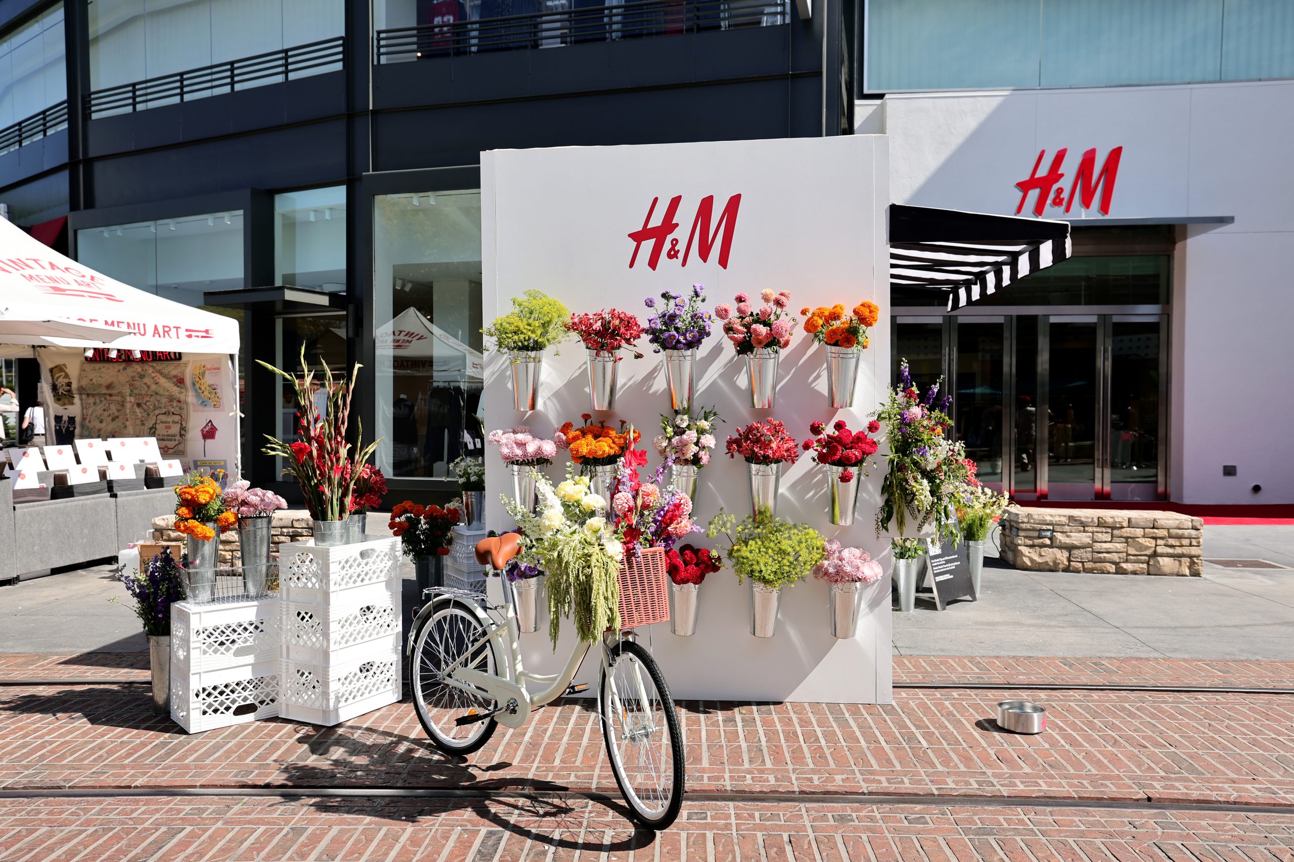 Paris Hilton celebrates H&M Los Angeles flagship store opening at The Original Farmers Market