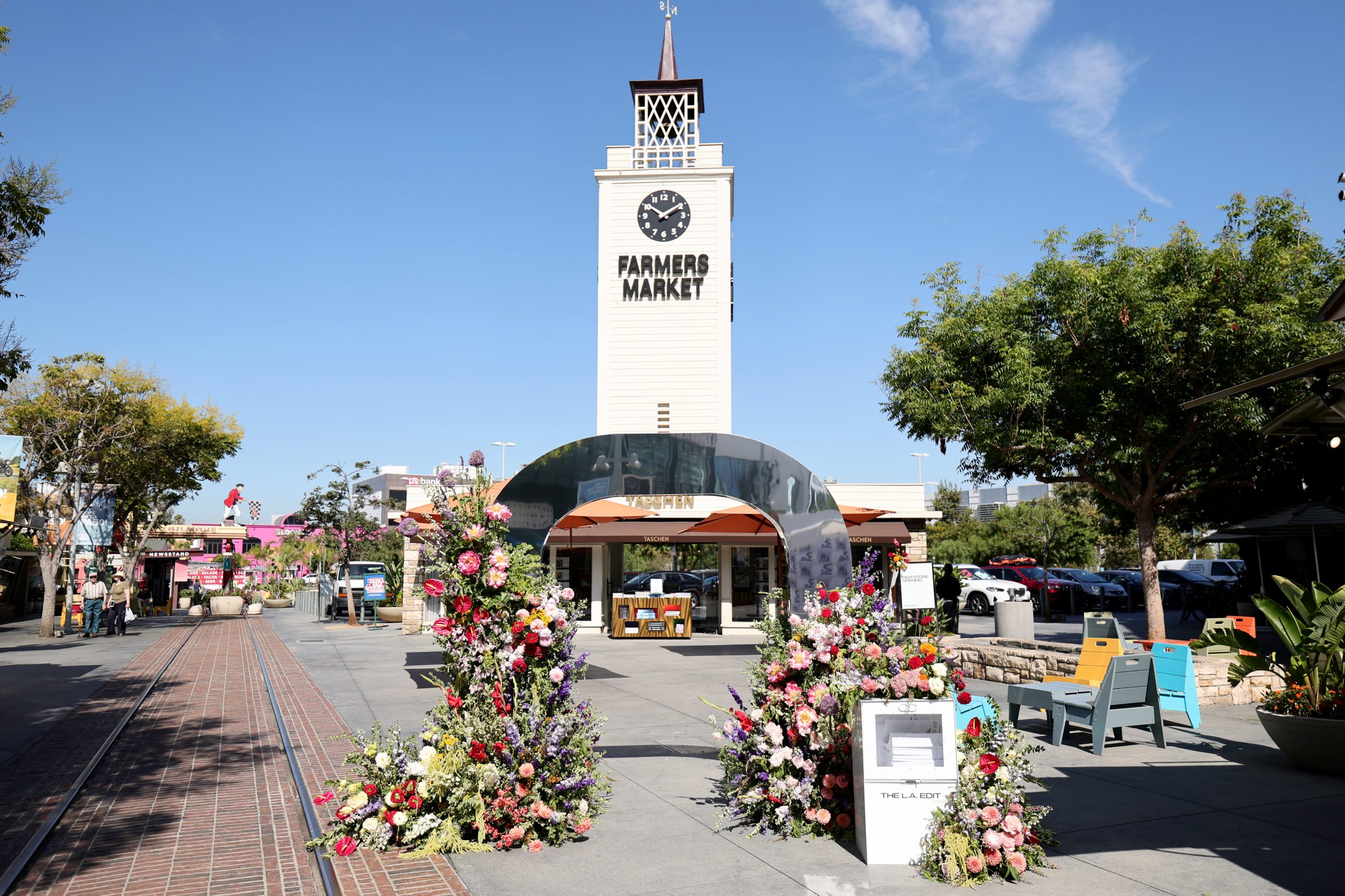 Paris Hilton celebrates H&M Los Angeles flagship store opening at The Original Farmers Market