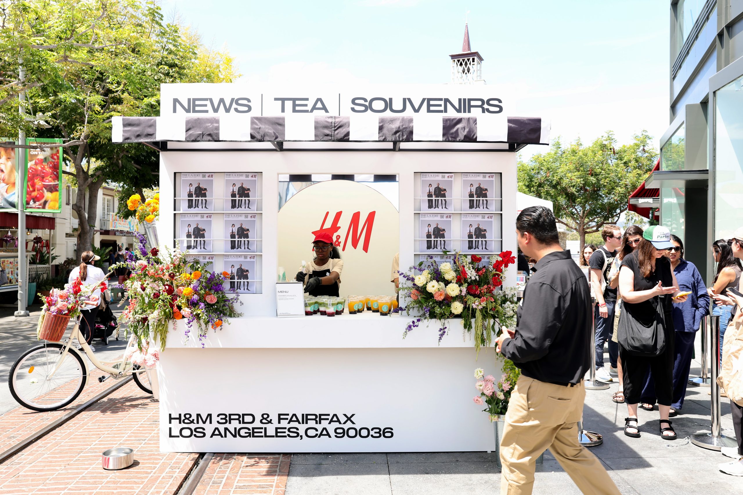 Paris Hilton celebrates H&M Los Angeles flagship store opening at The Original Farmers Market