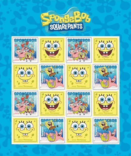 USPS Unveils ‘SpongeBob SquarePants’ Forever Stamps in Times Square