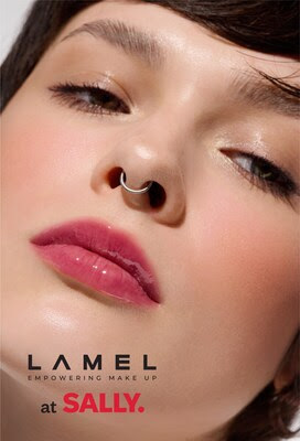LAMEL cosmetics display at Sally Beauty store