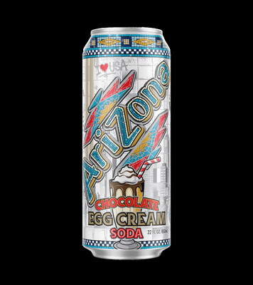AriZona Chocolate Egg Cream Soda can design with Tunnel to Towers tribute
