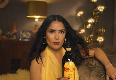 Salma Hayek Pinault Stirs Up the Drama in Kahlúa & Dunkin’s New “Kahlunkin’” Campaign
